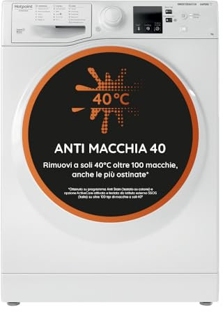 Hotpoint Ariston RSSF R327 IT LAVATRICE SLIM A CARICA FRONTALE, 7,0 KG, CLASSE D, 1200 GIRI/MIN