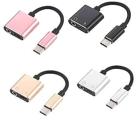 Gadpiparty Adaptateur USB-c vers Prise Audio 3 5 Mm 2 en 1 Casque Et Câble TPE sans Pilote pour 2/ U11/pro Etc