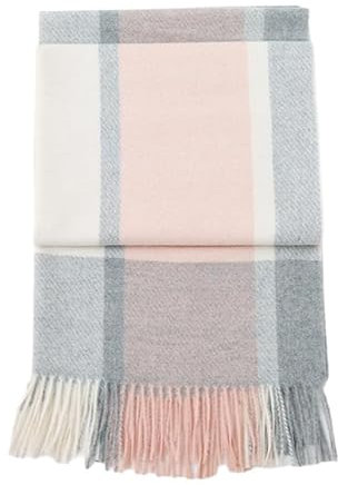REPALY Schal Damen 1 Stück Herbst Winter Wollschal Mit Dicker Warmer Quaste Langer Hals Rosa