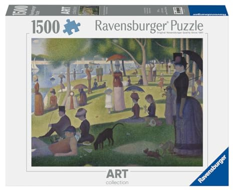 Ravensburger-Puzzle Adulte 1500 pièces-Art Collection-Un Dimanche après-midi à l'île de la Grande Jatte/Georges Seurat-Adultes et Enfants dès 14 Ans-Puzzle de qualité supérieure-12001245