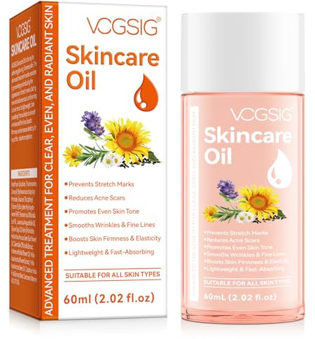 Olio per la pelle Trattamento, Migliora L'Aspetto Di Cicatrici, Azione Idratante Cicatrizzante e Anti Smagliature, gli Inestetismi della Pelle, 60 ml-Olio Scar Treatment for All Skin Types, 2oz