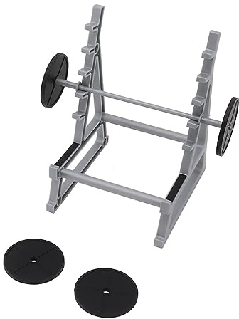 Langhantel-Stifthalter, Squat-Rack-Stifthalter, Lustiger Büro-Stifthalter, Stifthalter mit Hantelgewichten, Mini-Langhantel-Ornamente für Büro-Fitness-Dekorationen