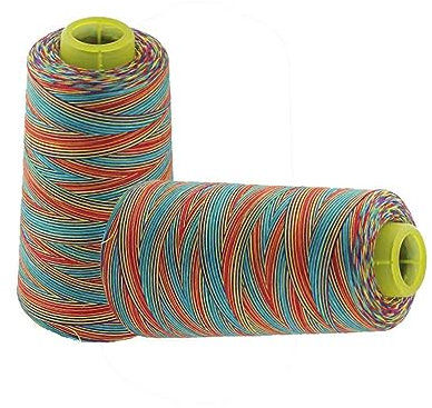 NUOBESTY Filo da Cucito in Poliestere 40s/2 per Macchina da Cucire, Bobina da 3000 Metri, per Jeans e Pelle, per Realizzazione Borse in Pelle