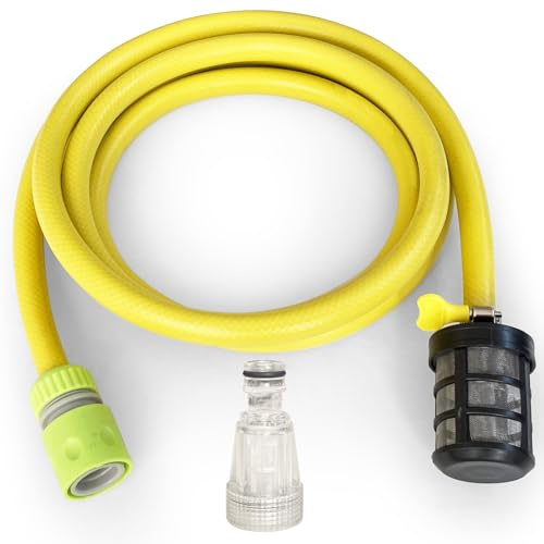 3M Saugschlauch mit Schnellkupplung & Filter für Hochdruckreiniger Kärcher K2-K7 Serie & Bosch AQT Serie