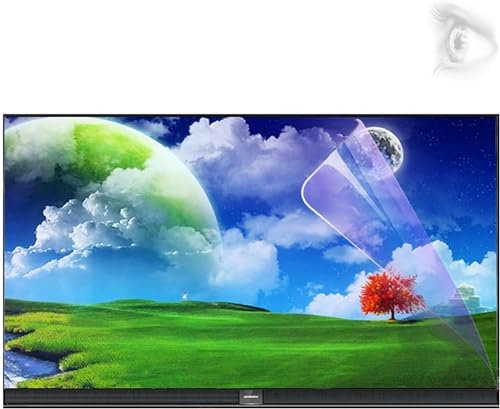 AYCDL Pellicola Protettiva per Schermo TV Anti-Luce Blu, Pannello Protettivo Antiriflesso AntiGraffio per LCD/LED/OLED E QLED 4K HDTV da 50-60 Pollici, 32-75 Pollici,32