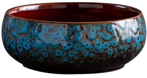 Large Ceramic Plant Pot Water Plant Bowl Decorative Planting for Indoor and Outdoor Hydroponic Cultivation
