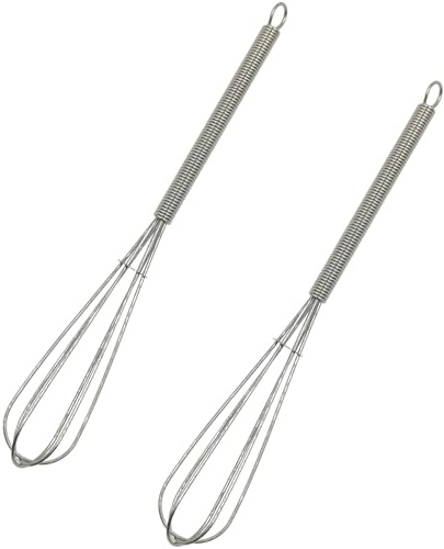 Vroxdrez 2 Stück Rührbesen für Handmixer – Universelle Ersatz-Schneebesen, Quirl & Rührstäbe für Handmixer, rechts & links drehend, ideal zum Schlagen & Rühren