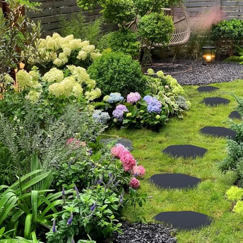 Pietre di passo per il giardino, decorazione paesaggistica per vialetti, set di lastre da giardino con per sentieri terrazza piscina giochi all'aperto