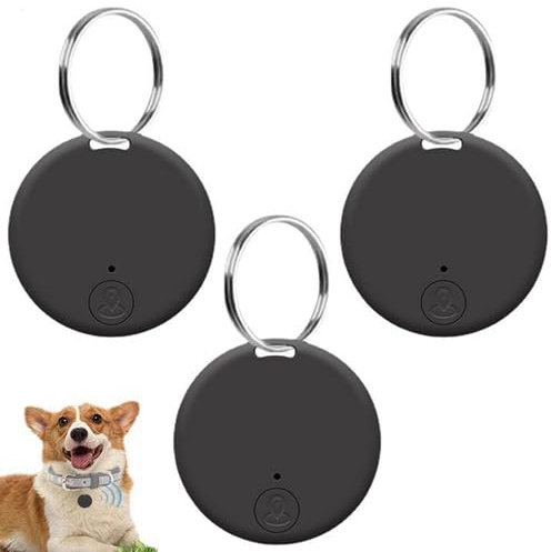 3 Pièces Traceur GPS pour Chien, Traceur Localisateur De Objets, Étiquette Anti-Perte Intelligente, pour Téléphone, Chats, Animaux, Objets De Valeur, Clés, Portefeuille, Sac, Véhicules