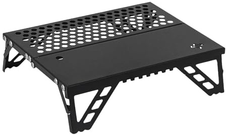 DimyFew Klappbarer Campingtisch, Kleiner Strandtisch, Konstruktion Aus Aluminiumlegierung, Schneller Aufbau, Picknick, Kochtisch, Ultraleicht, Grill /