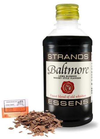 Essenza Baltmore Style 250ml + 20g Chips di Quercia Francese – Estratto Senza Alcol per Vodka