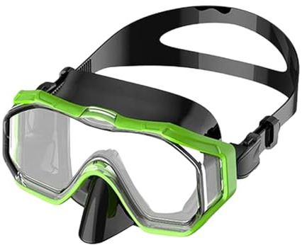 Occhiali protettivi per adulti con copertura nasale – Occhiali da nuoto in silicone anti, maschera da immersione, occhiali da snorkeling, occhiali da nuoto impermeabili per uomini e donne