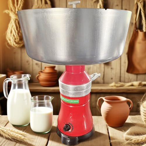 vnmudzeo 21 Gallons/h Cream Milk Skimmer - 5000 to 11000 Rpm Adjustable,12 L Large Capacity,for Household Restaurant Bakery