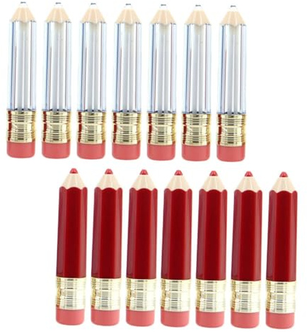 LIFKOME 14 Stück Leere Nachfüllbare Lipgloss Tuben aus Kunststoff Bleistiftform Tragbar und Wiederverwendbar für Selbstgemacht Lipgloss und Geschäftsreisen