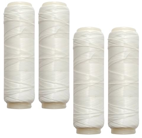 Bait Elastic Sea Fishing, 4 Spools Clear Fishing Line, 0.2mm Invisible Thread for Sea Fishing Bait, 200m per Spool, Durable Elastic Thread for Fishing Lines