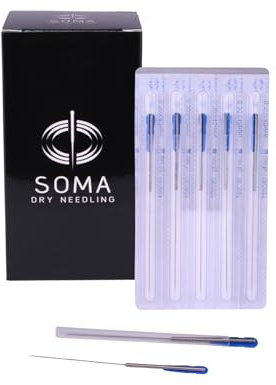 Punción Seca y Acupuntura | Acero Quirúrgico Japonés | Tubo Guía Estéril | Triple Afilado Indoloro | Caja de 100 Uds. para Fisioterapia y Acupuntura | 0.30 X 30 mm