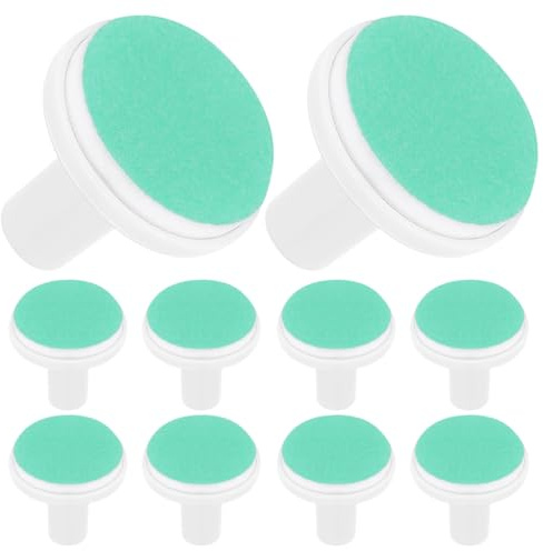 Gogogmee Lot de 10 Embouts de Ponçage Électriques Verts pour Lime à Ongles Bébé 12 Mois Coussinets Doux pour Entretien et Polissage des Ongles Accessoires Universels pour Coupe-Ongles