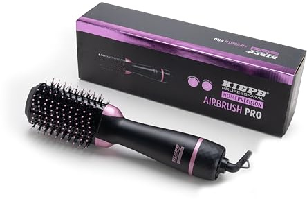 Kiepe 8340 Home Precision Airbrush Pro - varmluftsborste för samtidig torkning och styling, vilket ger volym, utjämning och mjuka resultat som är värda en professionell salong