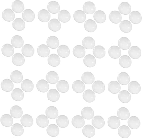 STOBAZA Billes de Verre Plates Transparentes 12-14 Mm, 200 Pièces pour Aquarium et Décoration de Jardin, Galets D’Aquarium Non Flottants, Perles Décoratives Polyvalentes pour