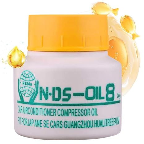 AC Huile de compresseur – Huile lubrifiante synthétique | Lubrifiant de liquide de refroidissement | Entretien professionnel pour climatisation de voiture, protection anti-fuite, protection contre la