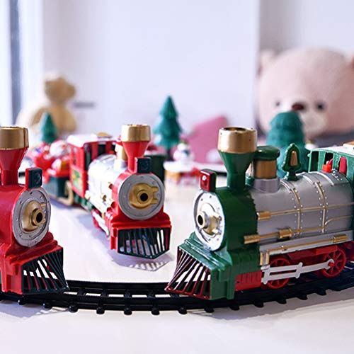 MasYosh Trenino Elettrico Natalizio con Luci e Musica (multicolore)