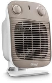 De'longhi HFS50C22 - Termoventilador, 2200w, 3 niveles potencia, ventilación de verano, termostato regulable, blanco