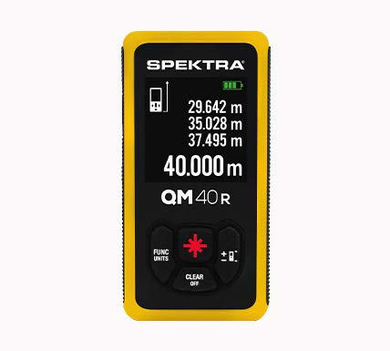 Misuratore Distanziometro laser QM 40 R spektra 40 metri raggio rosso
