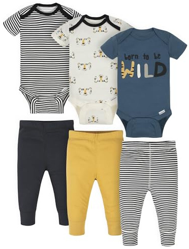 Onesies Brand Gerber 3 tenues pour bébé à assortir, nouveau-né à 12 mois