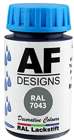 Alex Flittner Designs Lackstift RAL 7043 VERKEHRSGRAU B seidenmatt 50ml Holz Metall Möbel Bad Retuschierlack Reparaturlack
