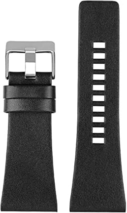 Elegantyl Correas de reloj de cuero 26mm 27mm 28mm 30mm 32mm reloj de pulsera de gran tamaño accesorios de reloj para hombre, 30mm
