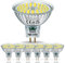 NICEOO 6,5W Ampoule LED GU5.3 Équivalent à 60W Halogène, MR16 Blanc Froid 6000K, 700 Lumen, AC/DC 12 V, Ampoule à Réflecteur Sans Scintillement, 120° Larges Faisceaux, Non Dimmable, Lot de 6
