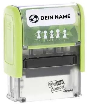 stempel-fabrik Deine Dinge Stempel by Trodat - Personalisierter Namensstempel für Kinder - Textilstempel (Personalisiert)