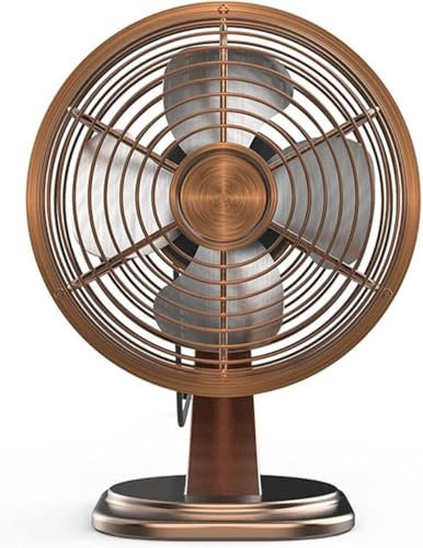 Ventilador de mesa, Ventilador de mesa portátil de 6 pulgadas, miniventilador de escritorio retro personal, 3 configuraciones de velocidad, pequeños ventiladores de circulación de aire USB for uso per