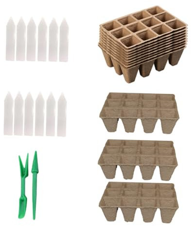 MERRYHAPY Vaso Da Vivaio Per Germinazione Delle Piante Buona Permeabilità All Aria e Assorbimento Automatico Acqua Per Giardino e Cortile