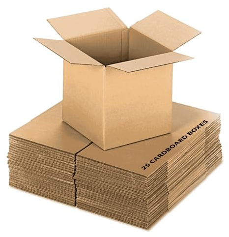 25 Small Strong Cardboard Shipping Boxes Single Wall 305x305x305mm (12x12x12) | Durable & Eco-Friendly Brown Sturdy Cardboard Boxes for Posting, Mailing, Gift Parcels, Moving, Business, Packing