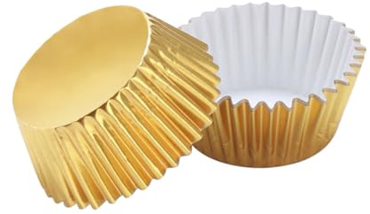 Mikinona Pirottini Muffin in Alluminio Ispessito 400 Pezzi Pirottini per Cupcake e Dolci Antiaderenti e Riciclabili per Feste e Picnic