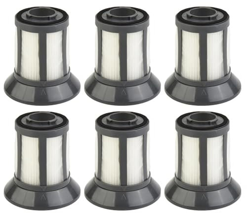 YUETTYY 1/2/4/6PCS Replacement HEPA Filter for Tesco VCBL15 VCBL17 Bagless-Cylinder Vacuum Cleaner Spare Parts Accessories, Central Filter with Dust Guard (6PCS)