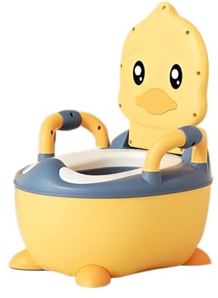 Potty Trainer – Toddler Duck Toilet, Baby Training Chair, Portable Toilet Camping |Travel Potty Seat, Foldable Kids Potty Tool, Mini Toilet Bowl, Child Lavatory Seat, Bathroom Trainer Seat