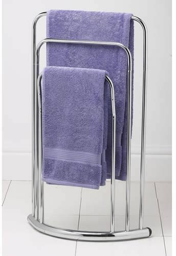 Free Standing Bathroom Bath Towel Rail (3 Rail Towel Stand)