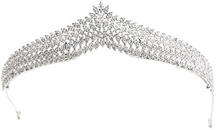 SEPBRIDALS S16239T1 Diadem für Damen, Mädchen, mit Zirkonia, für Hochzeiten, Brautschmuck