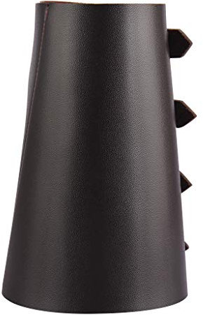 Sharplace Steampunk Arm Armschiene PU Armschützer Handschuh Manschette Mittelalterliche Armschienen für Frauen Jungen, Dunkelbraun