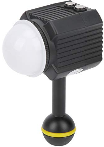 Goshyda LED-Unterwasser-Fülllicht, Leistungsstarkes, Dimmbares 60-m-Tauchfotografielicht, Tragbares 7500 K Wasserdichtes Videolicht mit Rotem, Blauem, Weißem Licht, für Unterwasseraufnahmen