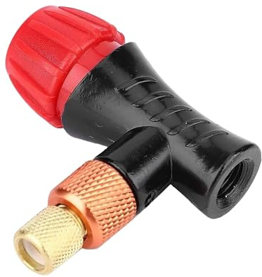 NIYATA CO2 Pompa ad Aria per Bicicletta, Compatibile con Valvole Presta e Schrader, Semi Automatica, Inclusa Cartuccia CO2, Ideale per Bici da Corsa e Mountain Bike