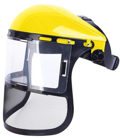 Safety Face Shield, Mesh Face Shield, Strimming Face Shield, Dust Face Covers For Construction Work, Chainsaw Helmet Strimmer Face Guard Face Protection Shield Forestry Hat For Gardening Logging Lawn