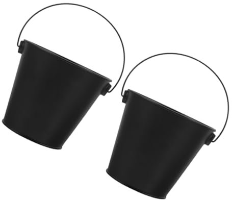 SEWOART 2stücke Metall Grill Tropf Fett Eimer Grill Fett Eimer Öl Container Für Hobbyköche Und Grillliebhaber