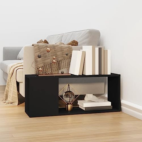 ShGaxin TV-skåp, TV-bord, TV-skåp, TV-skåp, TV-bord, TV-bord, vardagsrumsmöbler, TV-bord, spånskiva svart 80 x 24 x 32 cm