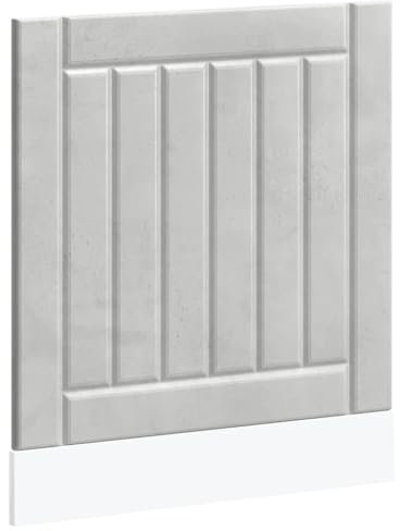 IKAYAA Panel Frontal para Lavavajillas,1.5 cm, Lucca, Panel Delantero Lavavajillas Cocina, Puerta Lavavajillas, Gris hormigón 60 x 1.5 x 67 cm