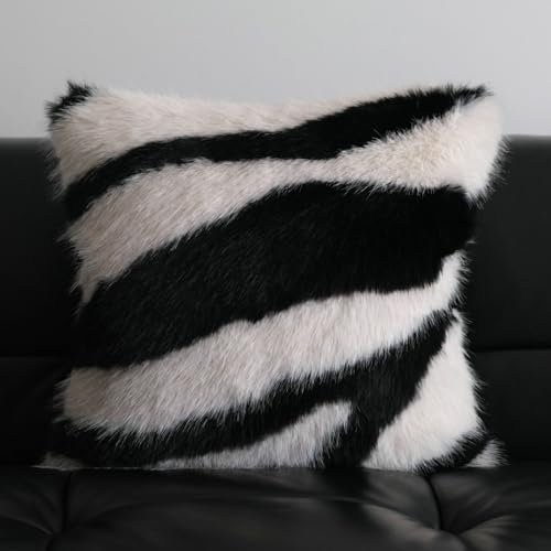 champracer kissenbezüge Kissen Set Künstlich Pelz Fellkissen Dekorative Deko Kissen Kuschelkissen Flauschig Sofakissen Weich Plüschkissen für Sofa (30x50cm)
