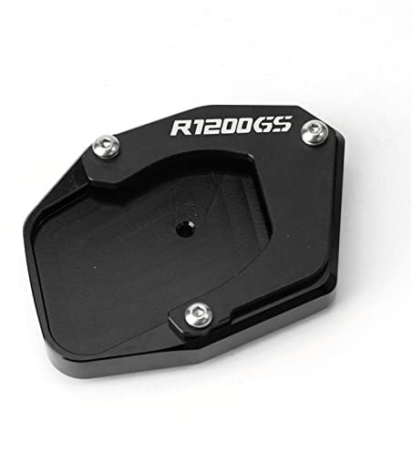 MNEUEQ Dauerhaft haltbar Motorrad Seitenständer Ständer Vergrößern Für B&MW R1200gs 2007 R 1200 GS ADV Adventure 2008-2011 2012(Schwarz)