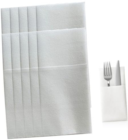 IMIKEYA 50pcs Knife and Fork Wrapping Paper Party Supplies Packaging Napkins Decorative Napkins for Party Use